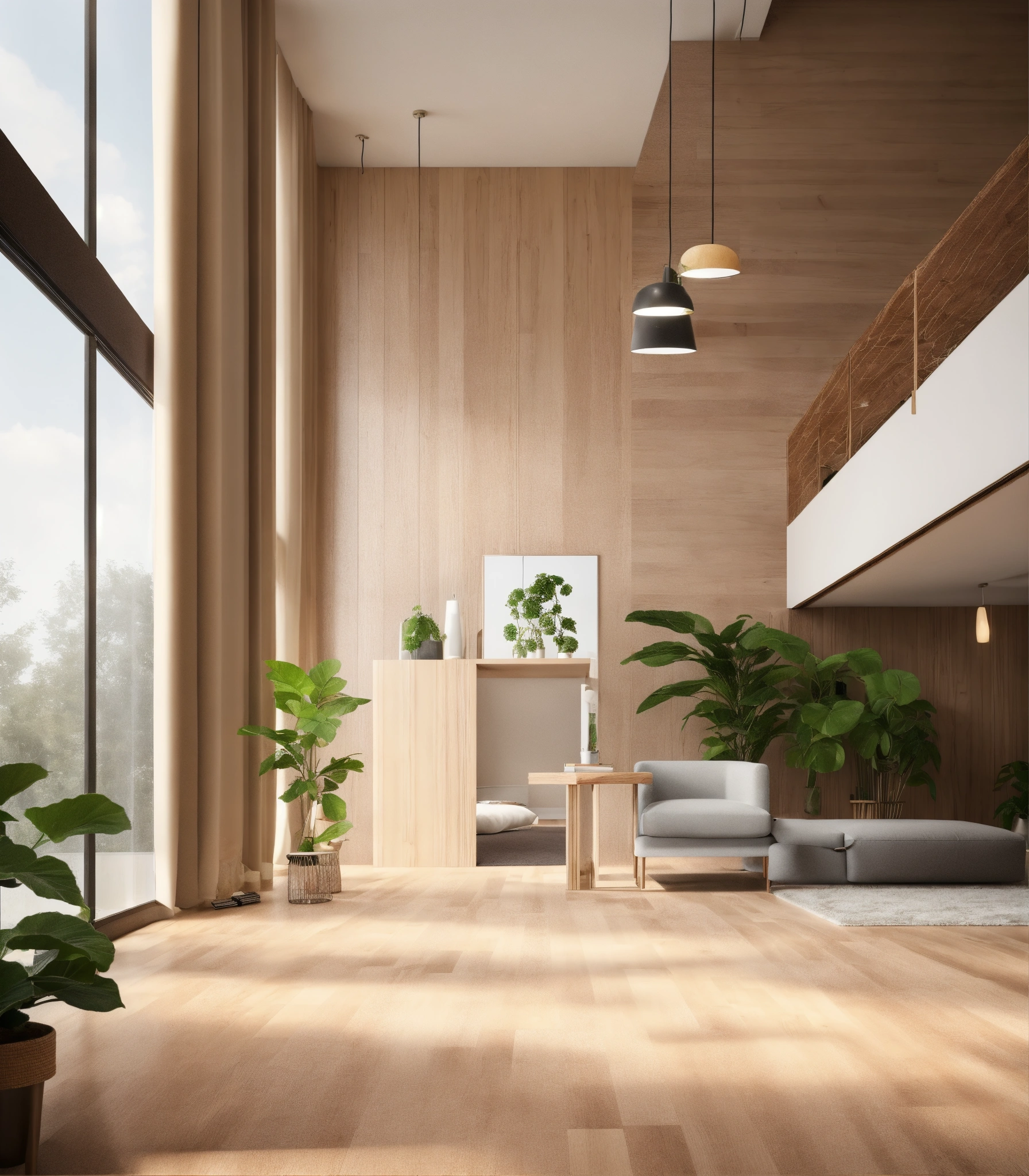 serene bedroom with soft natural lighting